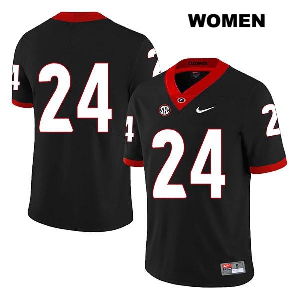 Georgia Bulldogs Women's Matthew Brown #24 NCAA No Name Legend Authentic Black Nike Stitched College Football Jersey WLL5756ZB